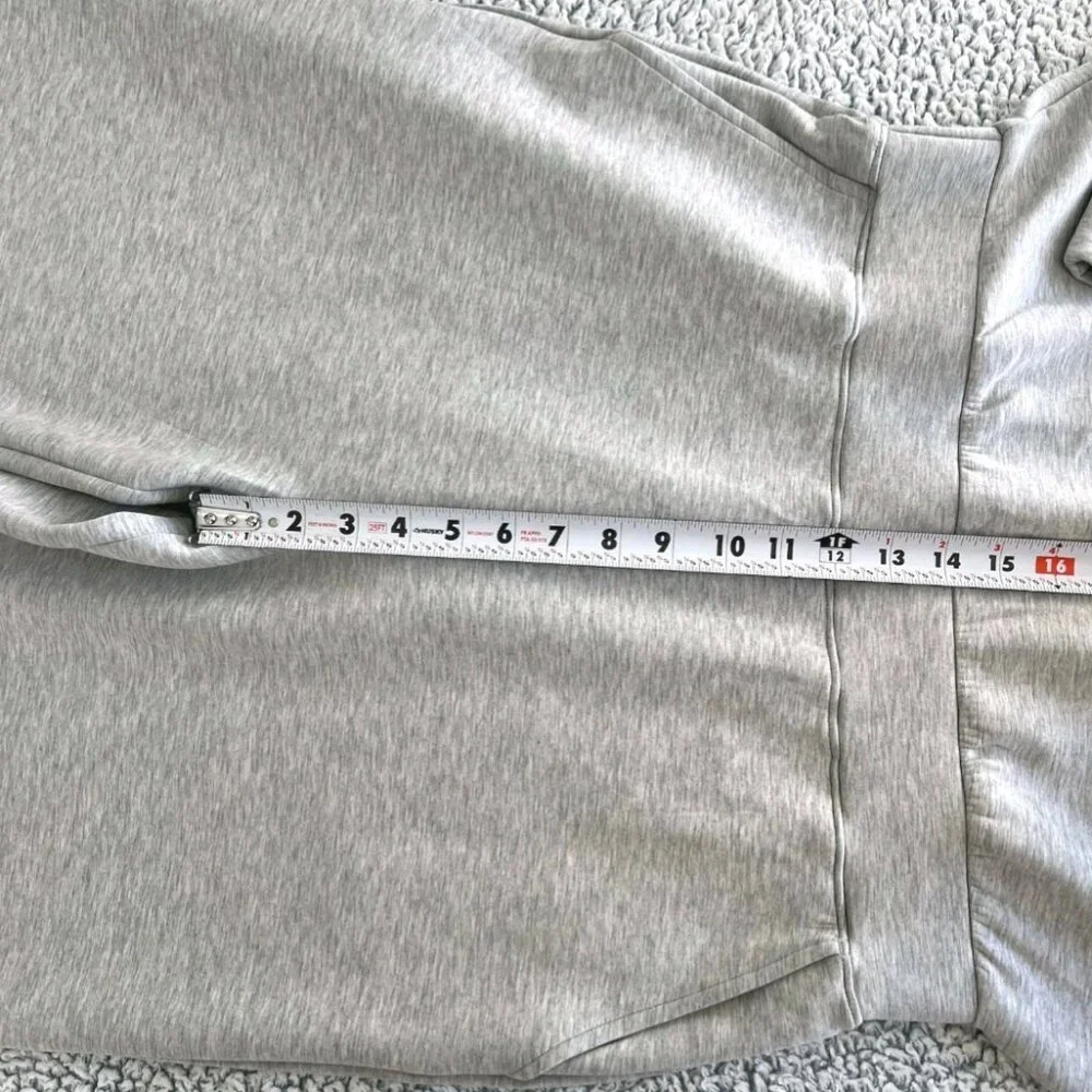 SPANX Air Essentials Jumpsuit Women's XL Wide Leg Half Zip Light Gray NEW - Picture 10 of 13